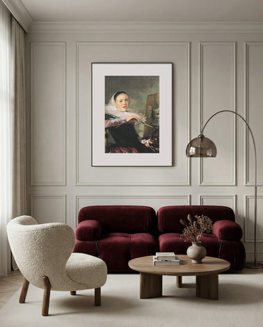 inkposter classical portrait modern interior